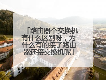 路由器个交换机有什么区别呀,为什么有的接了路由器还接交换机呢