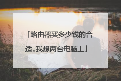 路由器买多少钱的合适,我想两台电脑上