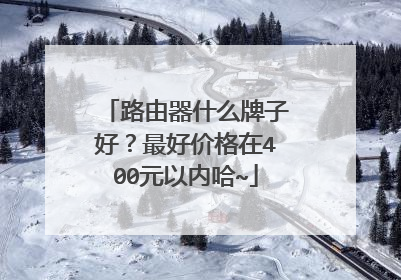 路由器什么牌子好？最好价格在400元以内哈~