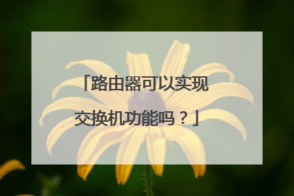 路由器可以实现交换机功能吗?