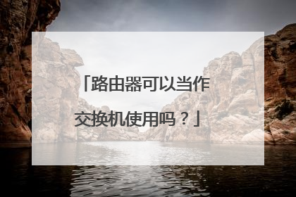 路由器可以当作交换机使用吗？