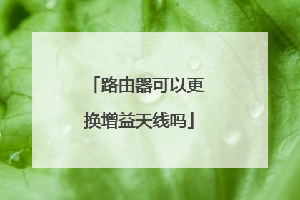 路由器可以更换增益天线吗