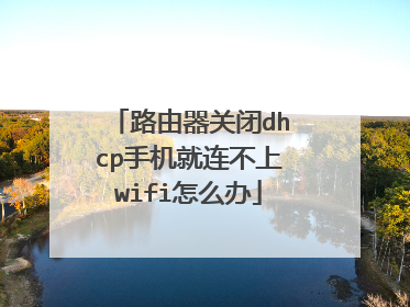 路由器关闭dhcp手机就连不上wifi怎么办