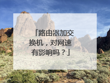 路由器加交换机,对网速有影响吗?