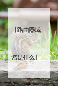 路由器域名是什么