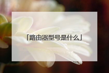 路由器型号是什么