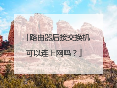 路由器后接交换机可以连上网吗？