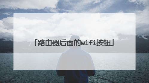 路由器后面的wifi按钮