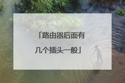路由器后面有几个插头一般