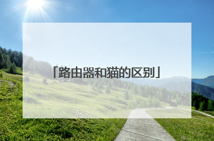 路由器和猫的区别