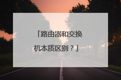 路由器和交换机本质区别？