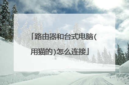 路由器和台式电脑(用猫的)怎么连接