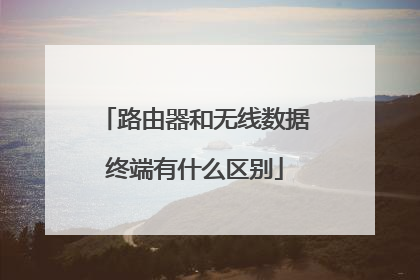 路由器和无线数据终端有什么区别