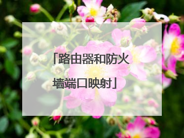 路由器和防火墙端口映射