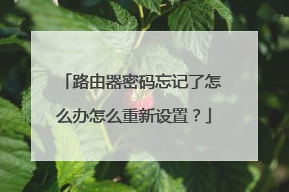 路由器密码忘记了怎么办怎么重新设置?