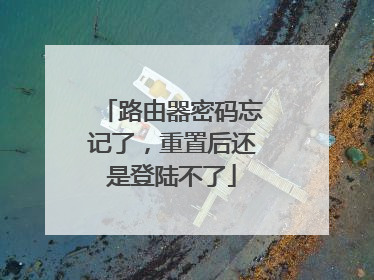 路由器密码忘记了,重置后还是登陆不了