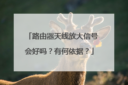 路由器天线放大信号会好吗?有何依据?
