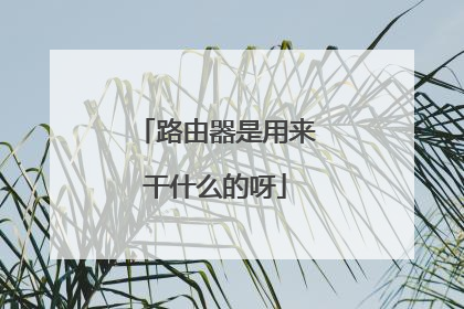 路由器是用来干什么的呀