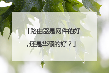 路由器是网件的好,还是华硕的好？