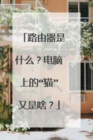 路由器是什么?电脑上的“猫”又是啥?