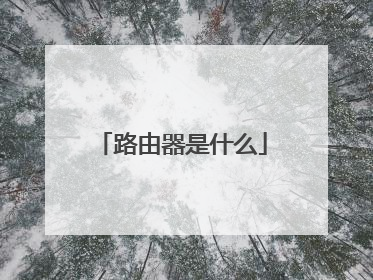 路由器是什么