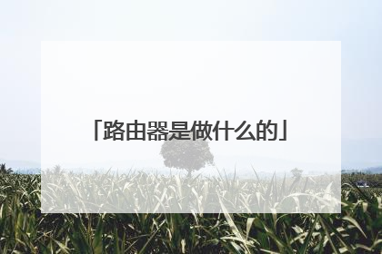 路由器是做什么的