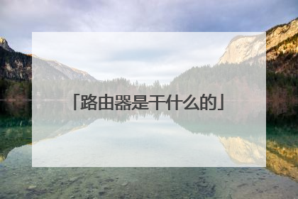 路由器是干什么的