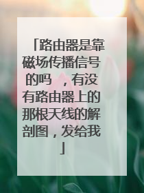 路由器是靠磁场传播信号的吗 ,有没有路由器上的那根天线的解剖图,发给我