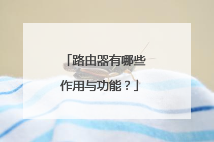 路由器有哪些作用与功能?