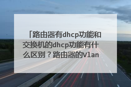 路由器有dhcp功能和交换机的dhcp功能有什么区别？路由器的Vlan功能和交换机的Vlan功能有什么区别？