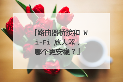路由器桥接和 Wi-Fi 放大器,哪个更安稳?