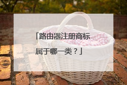 路由器注册商标属于哪一类?