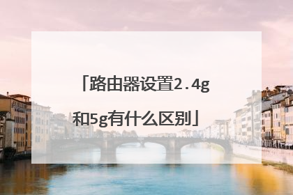 路由器设置2.4g和5g有什么区别