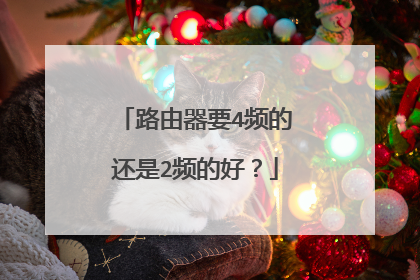 路由器要4频的还是2频的好?