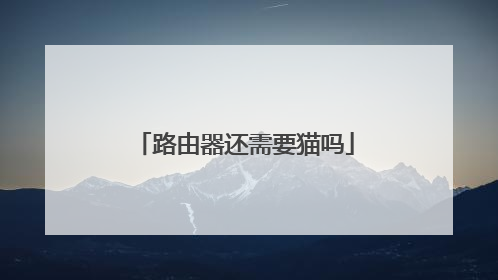 路由器还需要猫吗