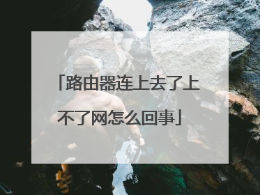 路由器连上去了上不了网怎么回事