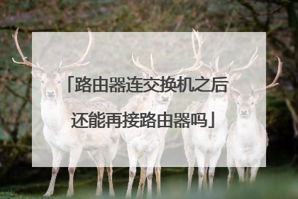 路由器连交换机之后 还能再接路由器吗