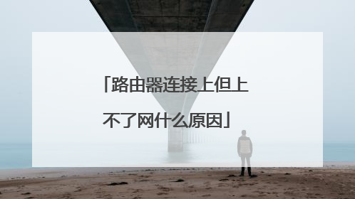 路由器连接上但上不了网什么原因