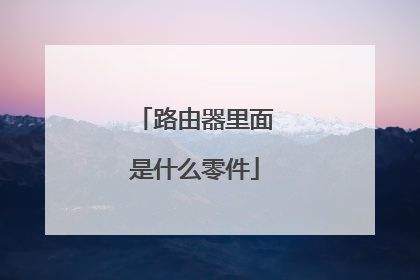 路由器里面是什么零件