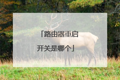 路由器重启开关是哪个
