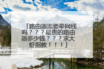 路由器需要牵网线吗？？？最贵的路由器多少钱？？？求大虾指教！！！
