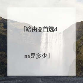 路由器首选dns是多少