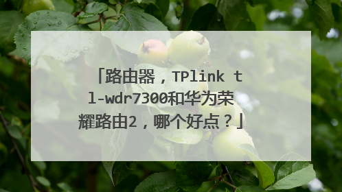 路由器，TPlink tl-wdr7300和华为荣耀路由2，哪个好点？
