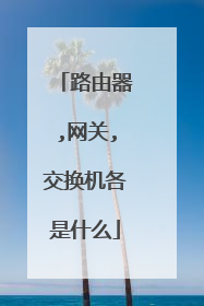 路由器,网关,交换机各是什么
