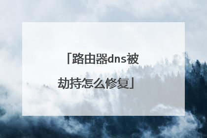路由器dns被劫持怎么修复