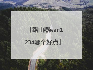 路由器wan1234哪个好点