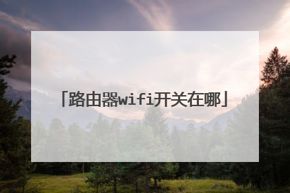 路由器wifi开关在哪