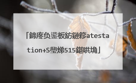 鍗庝负鍙板紡鏈簃atestation+S璺焍515鍖哄埆