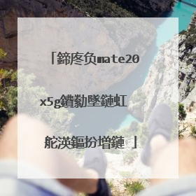 鍗庝负mate20x5g鐨勬墜鏈虹�″�舵渶鏂扮増鏈�