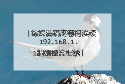 鎵嬫満鎬庝箞杩涘叆192.168.1.1鐧婚檰瀹樼綉